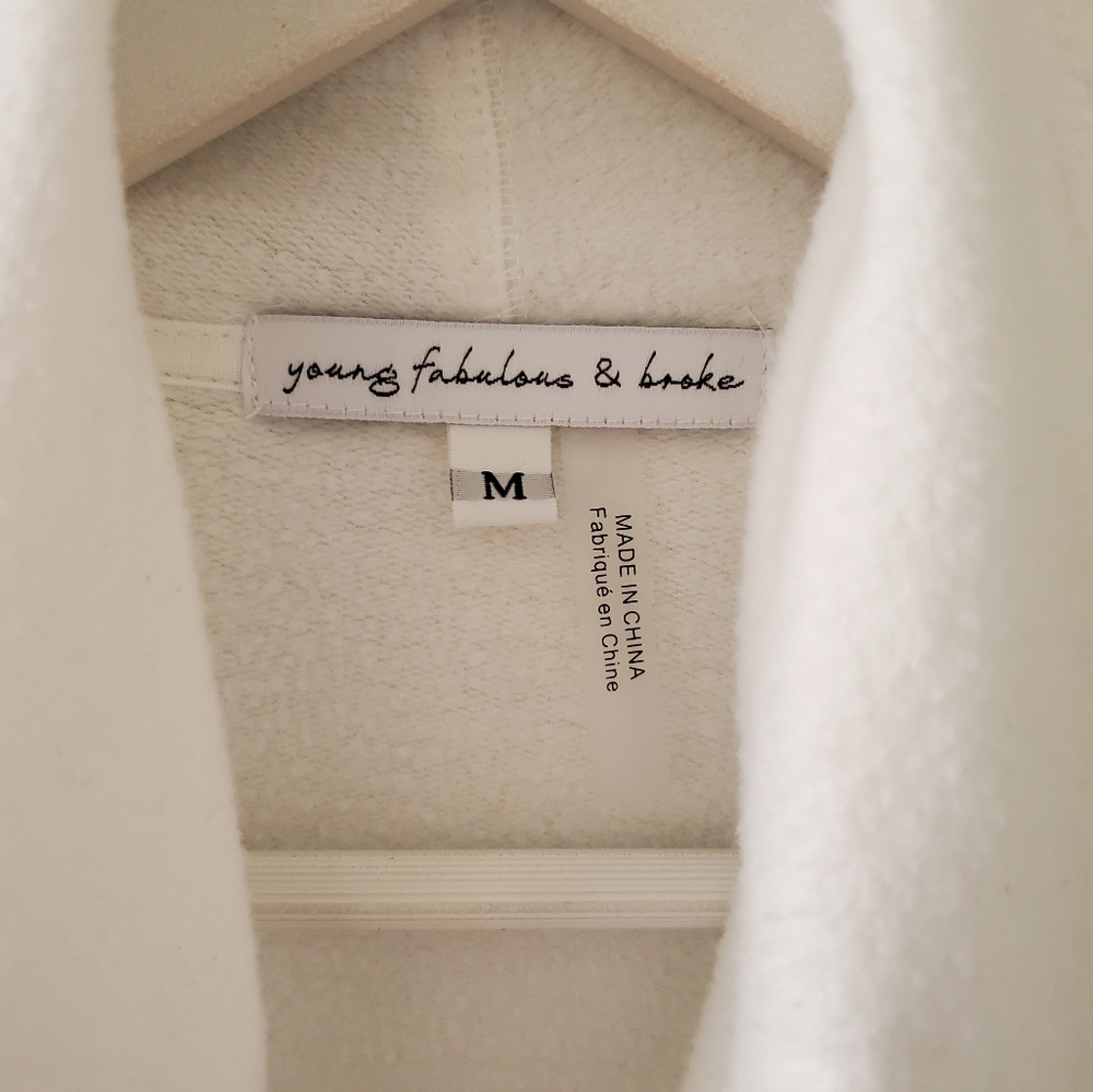 Young Fabulous & Broke M Elevated Loungewear Athleisure Shawl Open Cardigan - Picture 6 of 13